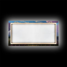 Load image into Gallery viewer, Beautiful Mountain Painting Canvas Print, Landscape Oil Painting, Minimalist Modern Art, Canvas Painting, Framed Mountain Art Print