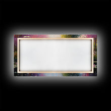 Cargar imagen en el visor de la galería, Fantasy Art, Lake Wall Print, Water Lilies Wall Art, Trees Wall Art, Panoramic Art, Wall Art, Canvas Art, Landscape Art, Long Wall Art