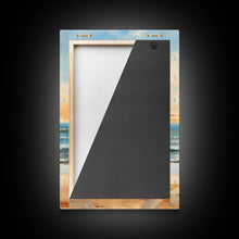 Carregar imagem no visualizador da galeria, Calming Wall Art, Beach Print, Sunset Art, Relaxing Wall Art, Canvas Print, Wall Art, Vertical Print, Beach Chair, Coastal Wall Decor