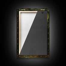 Load image into Gallery viewer, Cute Little Boo Playground Ghost, Funny Halloween, Vintage Halloween Canvas, Framed Canvas Print, Cute Wall Art, Ghost On A Swing, Macabre