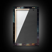 Carregar imagem no visualizador da galeria, Ghost in an Abandoned Arcade, Nostalgia Canvas, Art Canvas Print, Dark Academia, Gothic Retro, Game Room Art, Halloween Decoration