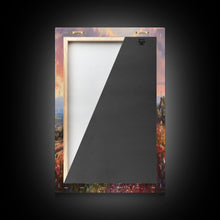 Load image into Gallery viewer, French Countryside Art, 3 Panel Art, Framed Canvas Prints, Extra Large Wall Art, Boho Minimalist Centerpiece Art, Huge Art Painting