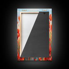 Load image into Gallery viewer, Beautiful Red Flowers, Wildflower Art, Framed Canvas Prints, 3 Piece Set, Triptych, Wall Art, Botanical Art, Floral Decor, Boho Style Art