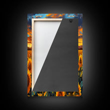 Load image into Gallery viewer, Beautiful Canvas Print Set | Sunflowers Wall Art Triptych | Botanical Print Set | Living Room Wall Art | Flower Illustrations | Flower Art