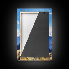 Carregar imagem no visualizador da galeria, Framed Rocky Mountains 3 Piece Canvas Prints, Rockies Painting, Mountain Landscape Oil Painting, Large Wall Art, Centerpiece Art