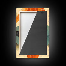 Carregar imagem no visualizador da galeria, Abstract Midcentury Modern Sunburst, Art Deco Style art, sun with rays, sun burst, boho style, 3 Piece Wall Art, Ready To Hang Canvas Print