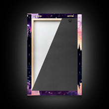 Carregar imagem no visualizador da galeria, Fantasy Starry Night Magical Forest Landscape, 3 Piece Wall Art, Ready To Hang Canvas Print, Cool Unique Living Room Wall Art Decor