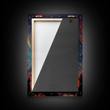 Carregar imagem no visualizador da galeria, Forest Sunset Wall Decor, Oil Painting Style, 3 Piece Wall Art, Ready To Hang Canvas Print, Cool Unique Living Room Wall Art Decor