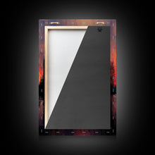 Carregar imagem no visualizador da galeria, Forest Sunset Wall Decor, Oil Painting Style, 3 Piece Wall Art, Ready To Hang Canvas Print, Cool Unique Living Room Wall Art Decor