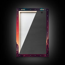 Load image into Gallery viewer, Art Deco Scifi Art, Science Fiction Space Ships, 3 Piece Wall Art, Ready To Hang Canvas Print, Cool Unique Mancave wall Art Decor