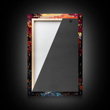 Load image into Gallery viewer, Beautiful Fall Decor, Framed Canvas Print, Mosaic / Stained Glass Style Painting, Gliclee Print, Autumn Decor, Thanksgiving Decorations