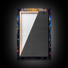 Load image into Gallery viewer, Angel, Fantasy Art, Angel Wings, Canvas Print, Wall Hanging, Portrait Art, Stained Glass Art, Housewarming Gift, Bedroom Teen Girl Art