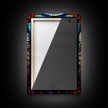 Load image into Gallery viewer, Angel, Fantasy Artwork Canvas Print, Wall Hanging, Portrait Art, Stained Glass Art, Mystical Wall Art, Tiny House Decor, Gift For Women