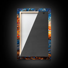 Carregar imagem no visualizador da galeria, Abstract Art, Tree Wall Art, Ocean Wall Art, Sunset, Canvas Print, Wall Hanging, Portrait Art, Nature Print, Office Decor, Entryway Prints