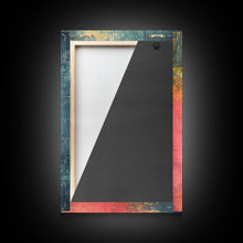 Load image into Gallery viewer, Denim Canvas Print Wall Art, Tie Dye Denim Texture Print On Canvas, Unique Wall Art, Boho Style Art, Minimalist Wall art