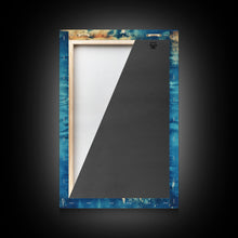 Load image into Gallery viewer, Denim Canvas Print Wall Art, Tie Dye Denim Texture Print On Canvas, Unique Wall Art, Boho Style Art, Minimalist Wall art