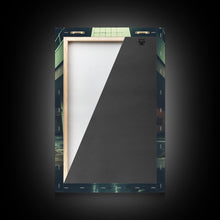 Load image into Gallery viewer, Escalator, Abandoned Building, Moody Wall Art, Horror Art Print, Canvas Print, Wall Hanging, Portrait Art, Nerdy Home Decor, Bedroom Prints