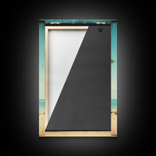 Load image into Gallery viewer, Beach Wall Art, Palm Tree Wall Art, Tropical Art, Canvas Print, Wall Hanging, Portrait Art, Anniversary Gift, Above Bed Art, Bedroom Prints