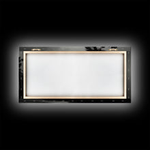 Load image into Gallery viewer, Black And White Florida Rain Storm, Framed Canvas Print, Liminal Art, Liminal Spaces, Framed Wall Art, Office Decor, Dark Moody Art