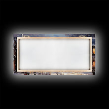 Cargar imagen en el visor de la galería, Christmas Tree In The Town Square - Winter Art - Christmas Gift Idea - Framed Canvas Print - Winter Wall Decor, Winter Print Christmas Decor