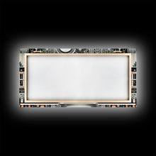 Load image into Gallery viewer, Art Deco Pattern Christmas Village - Framed Canvas Print - Retro Xmas Art - Christmas Decor - Christmas Wall Art - Christmas Art - Art Deco