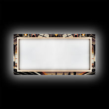 Load image into Gallery viewer, Art Deco Train Station - Retro Decor - Framed Canvas Print - Subway Art - Art Deco Pattern - Unique Retro Wall Art - Gift For Him