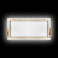 Carregar imagem no visualizador da galeria, Autumn Decor - The Changing Of The Leaves - Framed Canvas Print - Fall Painting - Fall Centerpiece - Orange Leaves - Rustic Farmhouse Decor