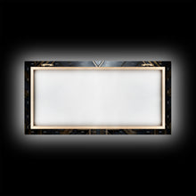 Load image into Gallery viewer, Black and Gold Art Deco Wall Art, Framed Canvas Print, 1920s Art Deco Print, Stylish Art Deco Canvas Poster, Framed or Unframed, Retro