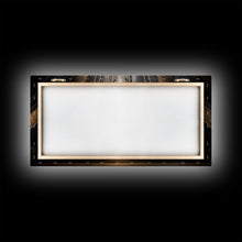 Load image into Gallery viewer, Black and Gold Art Deco Wall Art, Framed Canvas Print, 1920s Art Deco Print, Stylish Art Deco Canvas Poster, Framed or Unframed, Retro