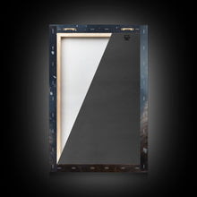 Carregar imagem no visualizador da galeria, Cute Christmas Badger In A Santa Hat, Framed Canvas Print, Christmas Art, Christmas Decor, Christmas Art Print, Christmas Wall Art