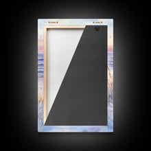 Carregar imagem no visualizador da galeria, Abandoned Canoe On The Beach, Framed Canvas Print, Nautical Decor, Christmas Outdoor Decor, Christmas Prints Wall Art