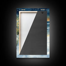 Carregar imagem no visualizador da galeria, Canvas Print Of Christmas On The Beach, Trendy Christmas Art, Winter Art, Winter Art Print, Wood Framed Art