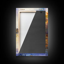 Load image into Gallery viewer, Colorful Sailboats Reflected On Water Framed Canvas Print Fall Nautical Wall Art Coastal Decor Best Gift Idea Holiday Wall Art