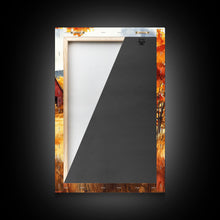 Load image into Gallery viewer, Colorful Surfboards With Christmas Wreaths Framed Canvas Print Beach Christmas Decor Best Gift Coastal Holiday Art Christmas Wall Art