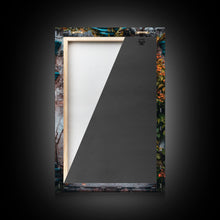 Cargar imagen en el visor de la galería, Change23 Mexican Wall Art, Colorful Mexican Door Architecture Painting Framed Canvas Print, Traditional Hacienda Architecture, Ready To Hang