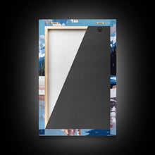 Carregar imagem no visualizador da galeria, Female Cowboy Riding Through Winter Mountains Framed Canvas Print Christmas Wall Art Winter Wonderland Vintage Christmas Gift Wall Art