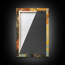 Load image into Gallery viewer, Cowboy Walking in Winter Forest at Sunset Canvas Print, Seasonal Western Wall Art, Rustic Christmas Wall Decor, Vibes, Framed Canvas Print