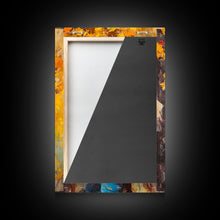 Load image into Gallery viewer, Cowboy with Autumn Foliage Canvas Print, Vibrant Fall Decor, Perfect Fall Wall Art, Seasonal Home Decor, Western Art, Framed Canvas Print