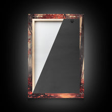 Carregar imagem no visualizador da galeria, Framed Canvas Print of Autumn Path with Fall Leaves, Seasonal Wall Art, Modern Farmhouse, Gift Idea, Rustic Fall Decor, Autumn Landscape