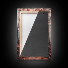 Carregar imagem no visualizador da galeria, Framed Canvas Print of Autumn Pathway with Red Leaves, Seasonal Wall Art, Best Gift Idea, Modern Farmhouse Fall Decor, Moody Landscape