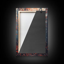 Carregar imagem no visualizador da galeria, Framed Canvas Print of Misty Autumn Forest with Vibrant Red Leaves, Seasonal Wall Art, Modern Farmhouse, Gift Idea, Fall Landscape Art