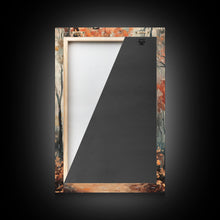 Carregar imagem no visualizador da galeria, Framed Canvas Print of Foggy Autumn Forest with Red Leaves, Moody Landscape Wall Art, Fall Seasonal Decor, Best Gift Idea, Modern Farmhouse