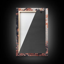 Carregar imagem no visualizador da galeria, Framed Canvas Print of Fall Leaves on Branches in Misty Forest, Moody Landscape Wall Art, Fall Decor, Gift Idea, Farmhouse Seasonal Art