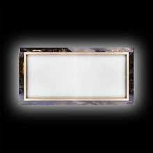 Carregar imagem no visualizador da galeria, Festive Log Cabin Winter Scene Framed Canvas Print Christmas Wall Art, Rustic Holiday Art, Cozy Christmas Scene, Seasonal Wall Decor Gift