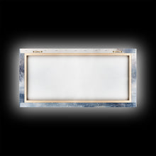 Carregar imagem no visualizador da galeria, Christmas winter cabin Framed Canvas Print snowy lakeside cabin Christmas tree cozy holiday decor winter wonderland art Christmas wall decor