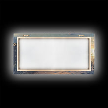 Cargar imagen en el visor de la galería, Christmas beach house decor, coastal holiday home art, seaside Christmas wall art, festive beach house print, framed canvas print