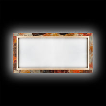 Carregar imagem no visualizador da galeria, Framed Canvas Print Cowboy Gazing Over Snowy Landscape Western Horse Rider Winter Mountain Art Winter Wonderland Wall Art