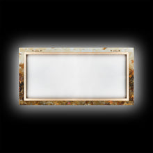 Carregar imagem no visualizador da galeria, Framed Canvas Print Cowboy On Horse Overlooking Fall Mountain Peaks Western Horse Rider Autumn Scenic Wall Art Fall Colors