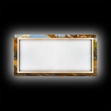 Carregar imagem no visualizador da galeria, Autumn Ranch Framed Canvas Print Pumpkin Patch Rustic Art Country Home Decor Large Fall Wall Art Farmhouse Style Thanksgiving Decor