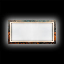 Load image into Gallery viewer, Cute Cowgirl In A Pumpkin Patch, Framed Canvas Print, Fall / Thanksgiving Decor, minimalist seasonal art for autumn or Christmas decor